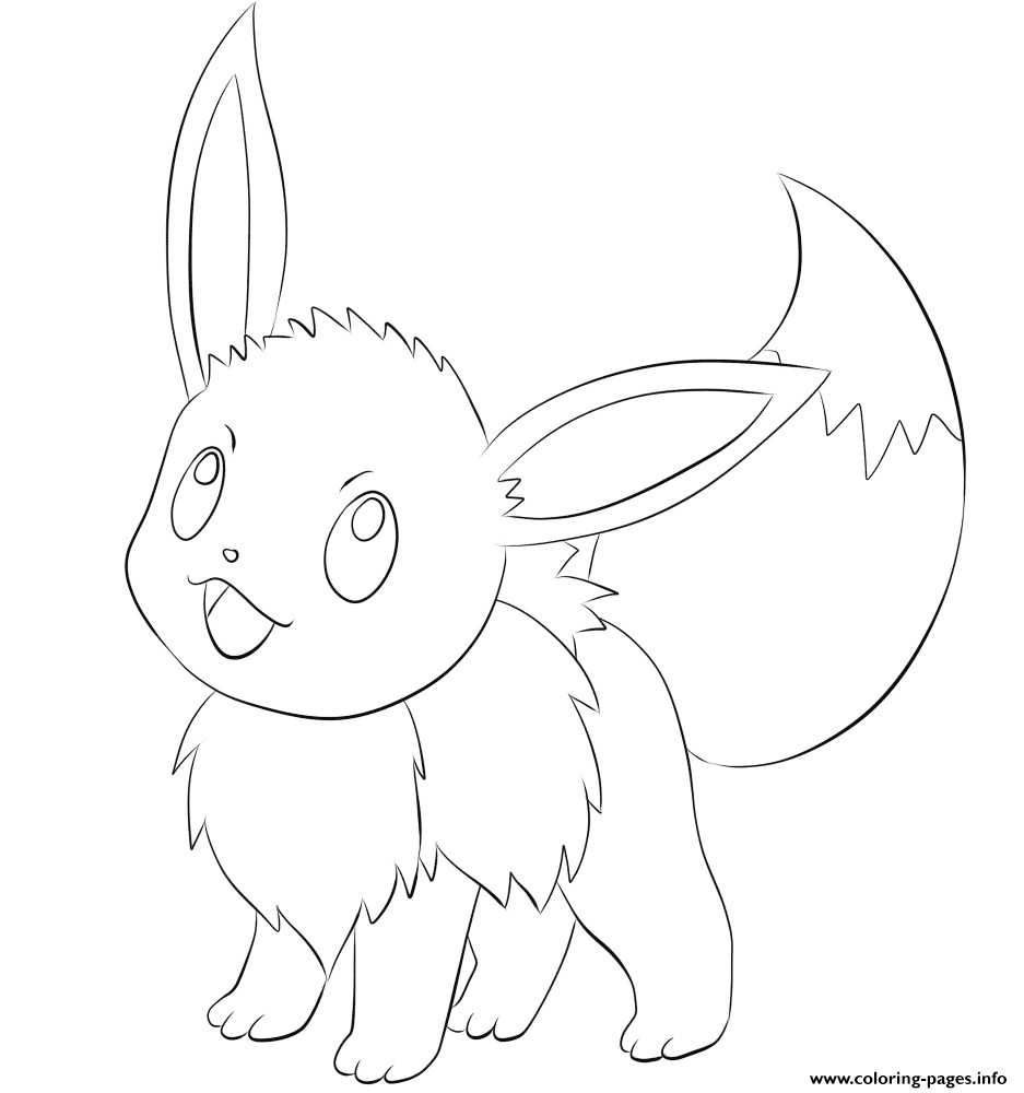 Eevee Pokemon Coloring Pages
 Eevee Pokemon Coloring Pages Printable
