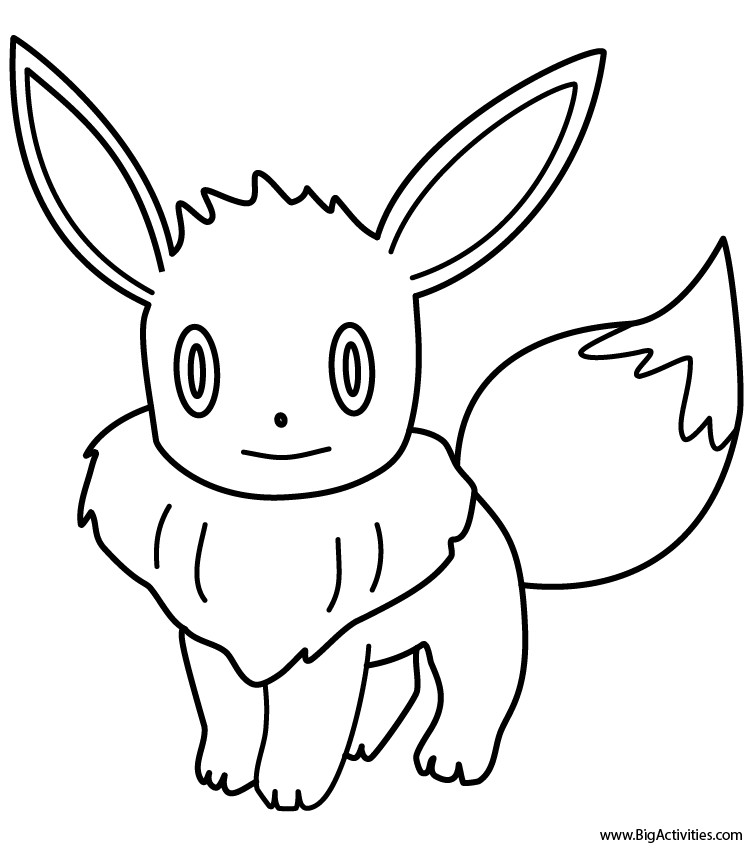 Eevee Pokemon Coloring Pages
 Eevee Coloring Page Pokemon