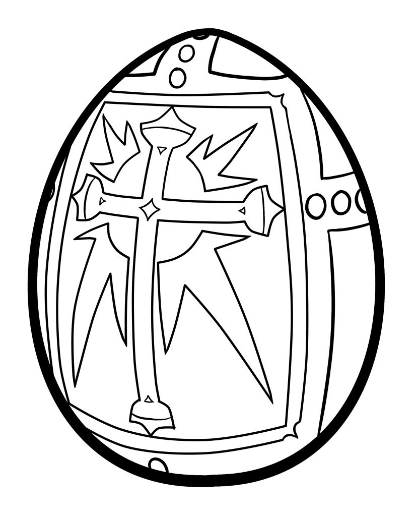 Egg Coloring Pages
 plain easter egg coloring pages