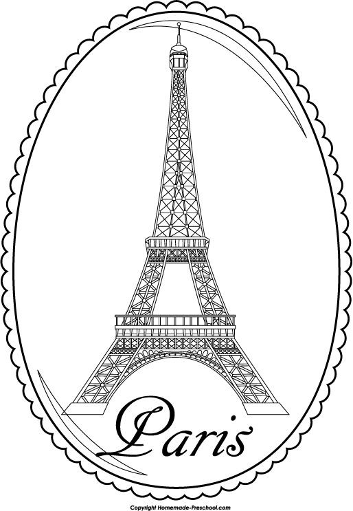 Eiffel Tower Coloring Sheets For Girls
 Eiffel Tower Cartoon