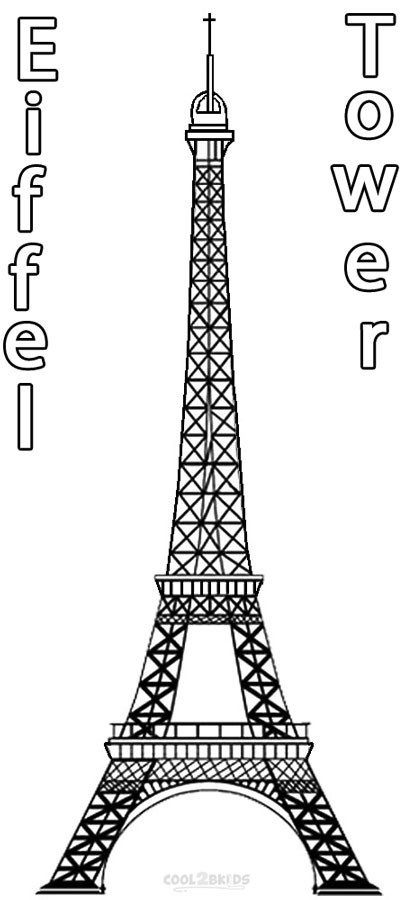 Eiffel Tower Coloring Sheets For Girls
 free printable coloring pages eiffel tower eiffel tower