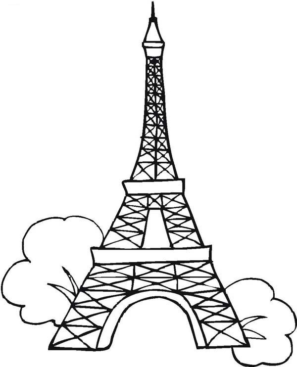 Eiffel Tower Coloring Sheets For Girls
 7 Wonders The World Free Colouring Pages