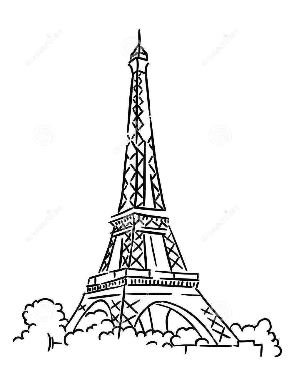 Eiffel Tower Coloring Sheets For Girls
 Eiffel Tower Coloring Pages