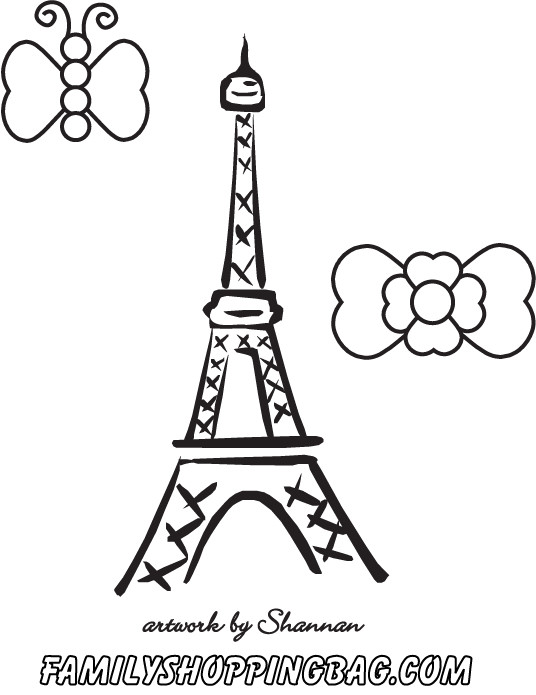 Eiffel Tower Coloring Sheets For Girls
 33 Paris Coloring Pages Coloring Tour Eiffel Plans