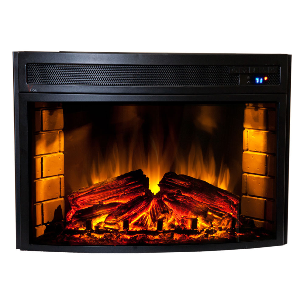 Best ideas about Electric Fireplace Insert
. Save or Pin fort Smart Verve 24 in Curved Electric Fireplace Insert Now.