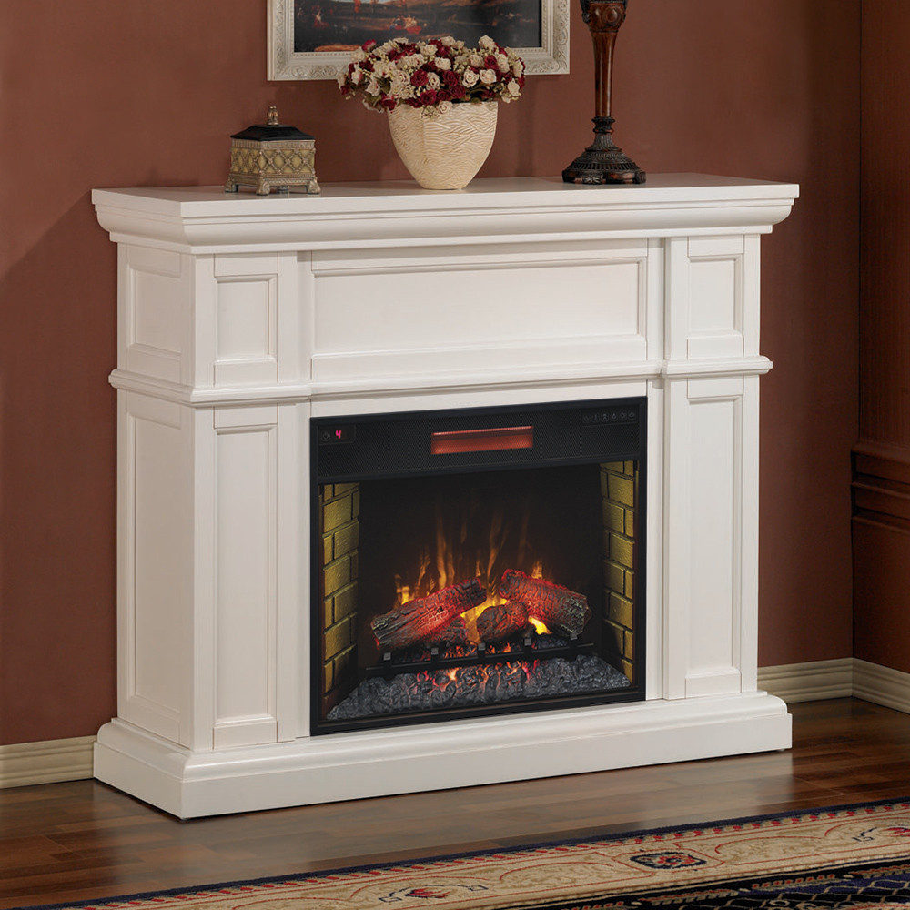 Best ideas about Electric Fireplace Mantel
. Save or Pin Artesian 28" White Electric Fireplace Mantel Package Now.