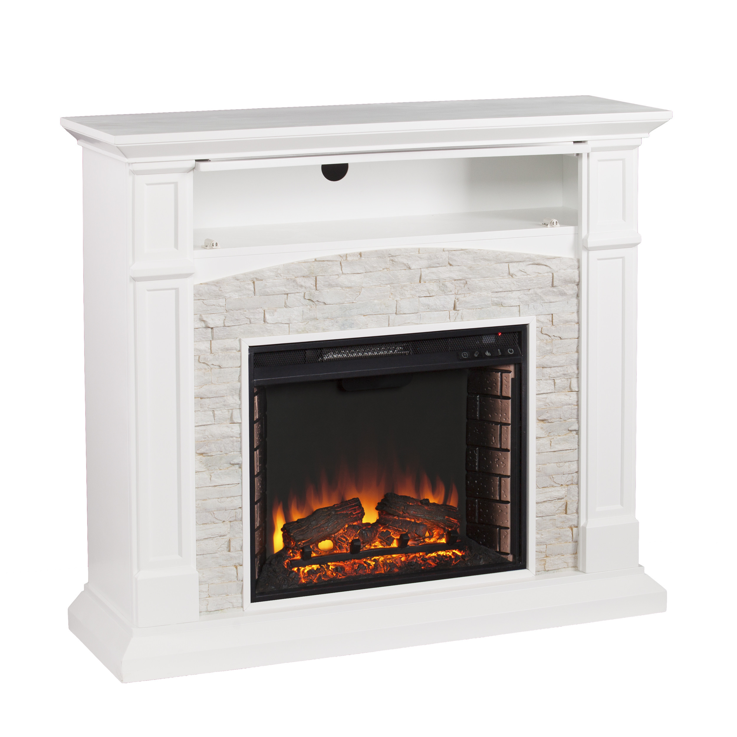 Best ideas about Electronic Media Fireplace
. Save or Pin Wildon Home Sheldon Faux Stone Media Electric Fireplace Now.
