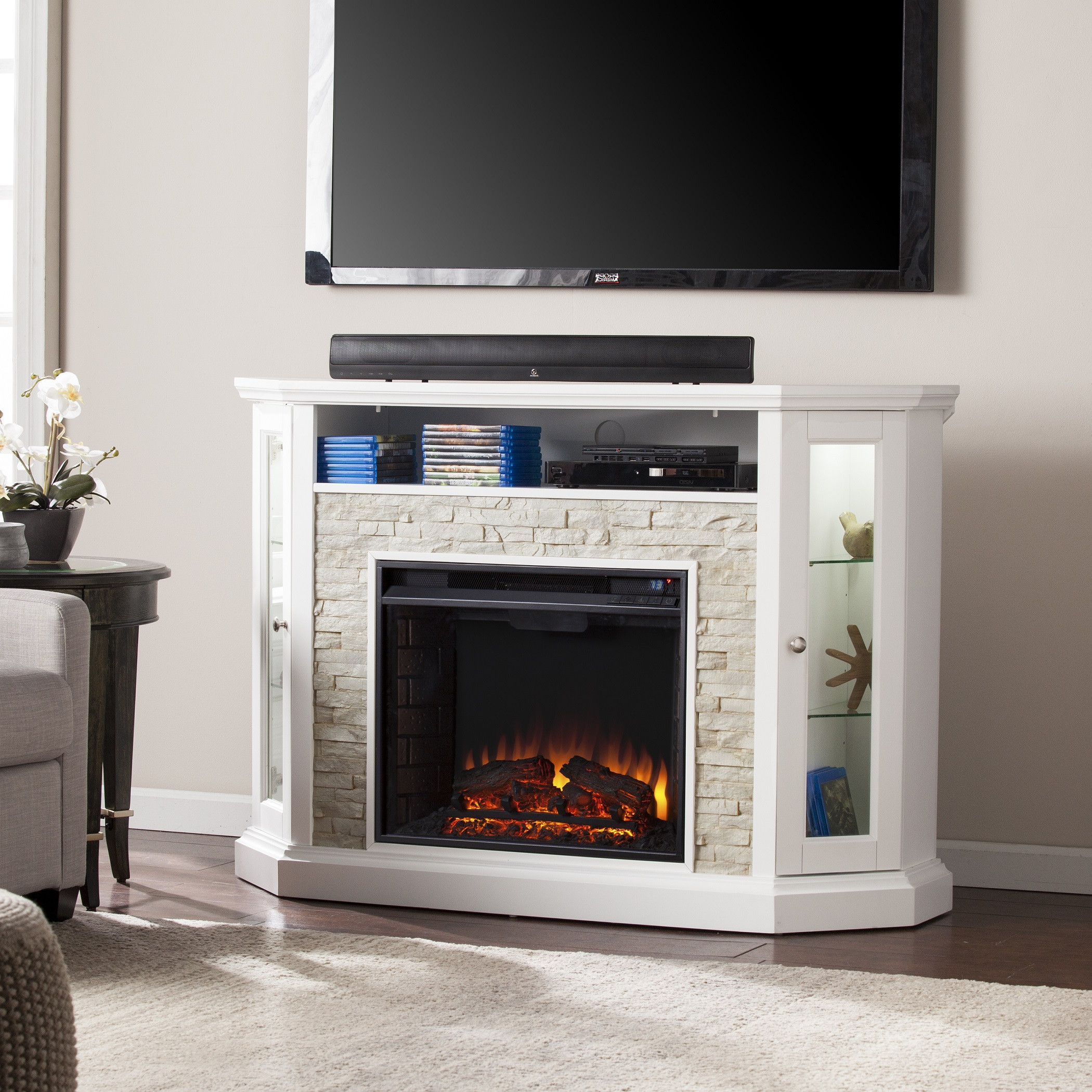 Best ideas about Electronic Media Fireplace
. Save or Pin 52 25" Redden Corner Convertible Electric Media Fireplace Now.
