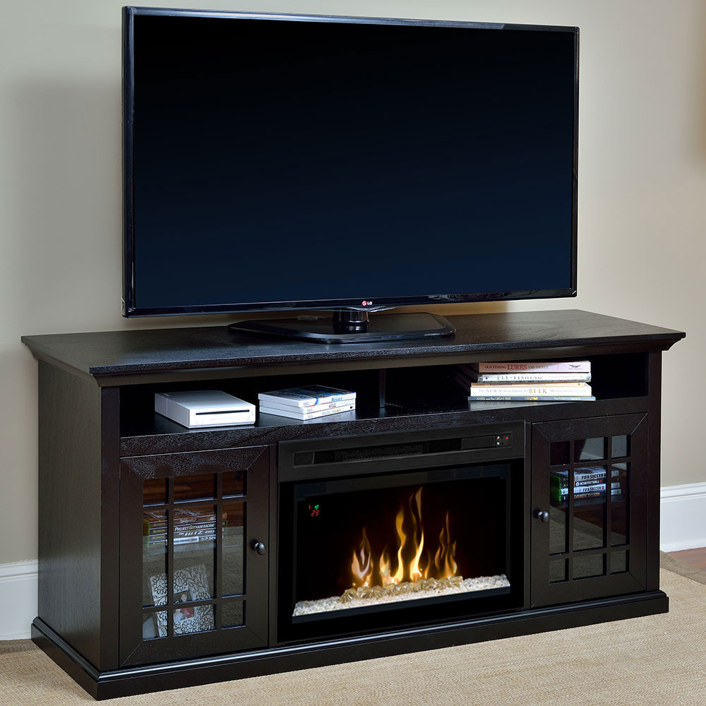Best ideas about Electronic Media Fireplace
. Save or Pin Hazelwood Electric Fireplace Media Console w Acrylic Ice Now.