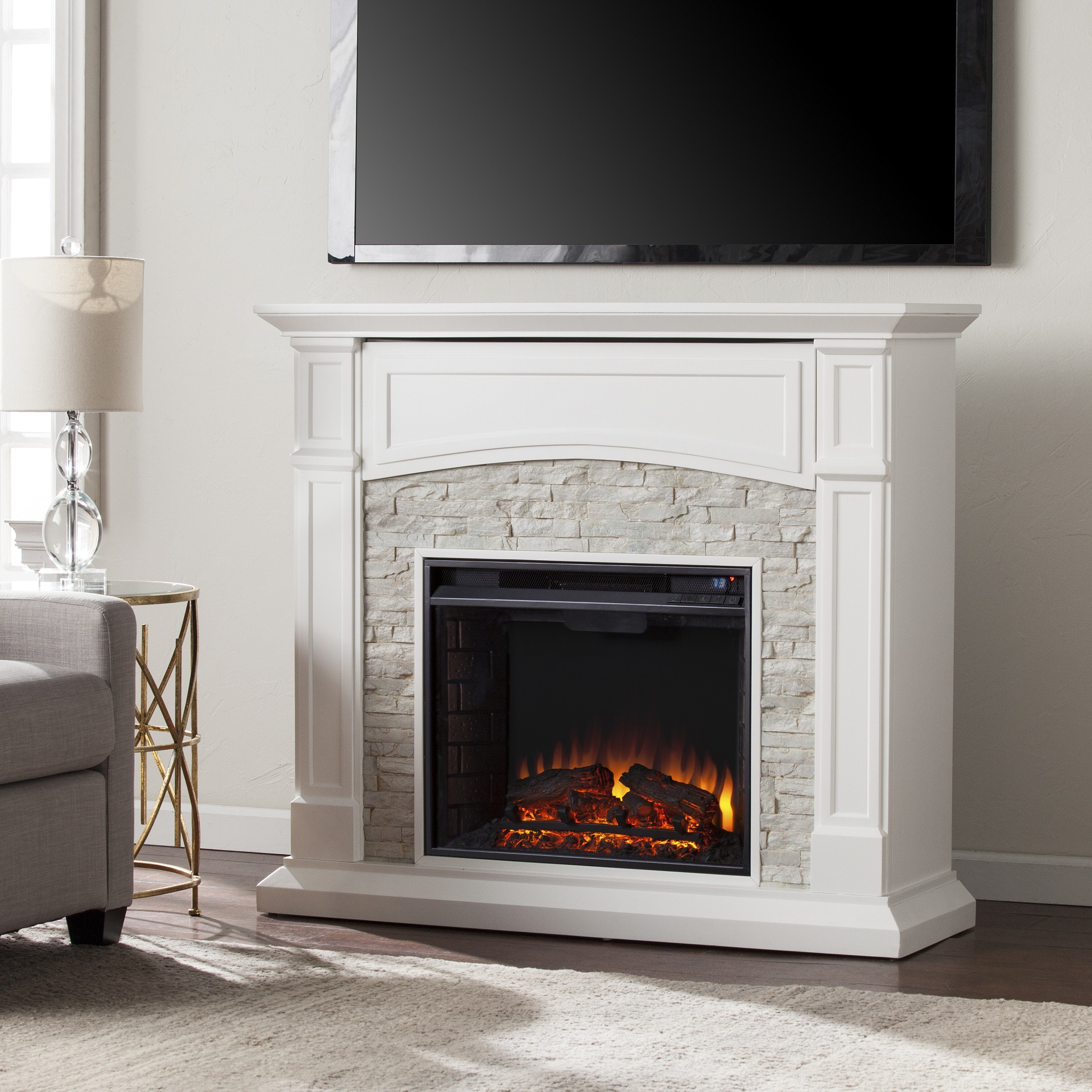 Best ideas about Electronic Media Fireplace
. Save or Pin 45 75" Seneca Electric Media Fireplace White w White Now.