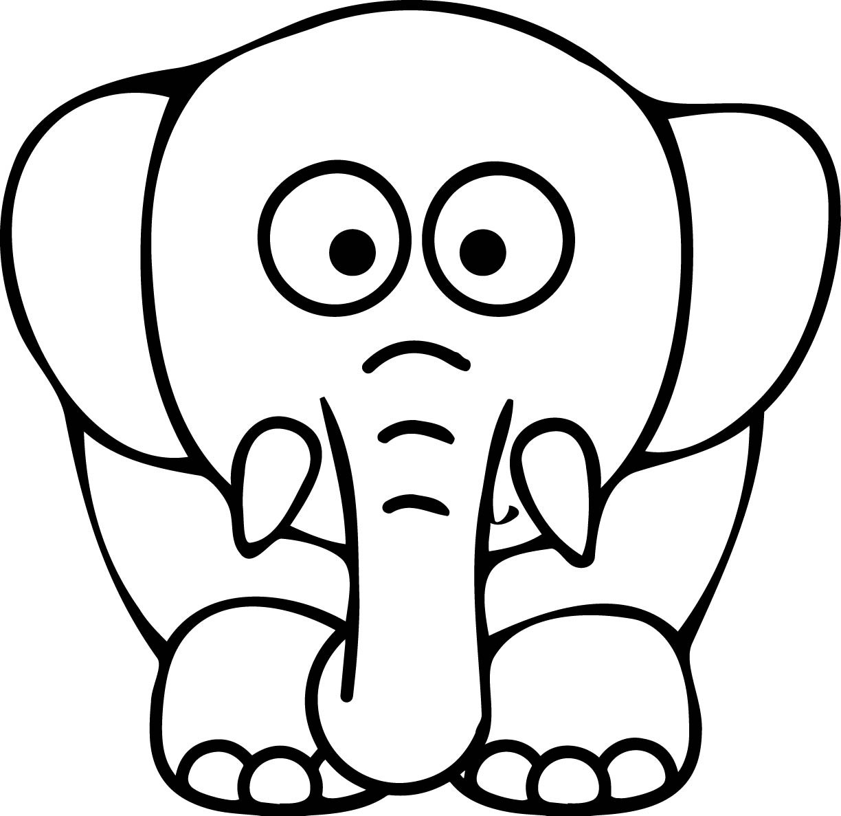 Elephant Coloring Sheet
 Black beauty 18 Elephant coloring pages
