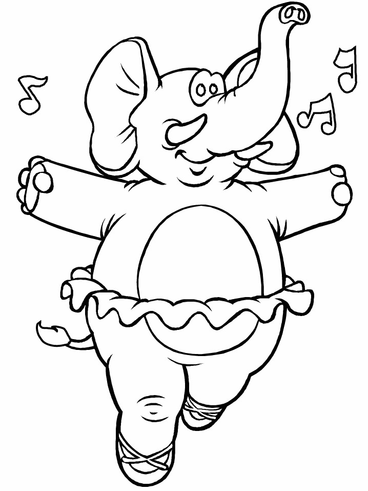 Elephant Coloring Sheet
 Circus Elephant Coloring pages Ideas To Kids