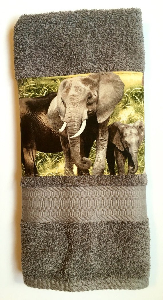 Best ideas about Elephant Kitchen Decor
. Save or Pin Decorated Hand Towel Elephant Decor Bathroom Decor Kitchen Now.