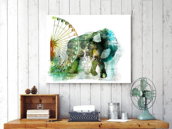 Best ideas about Elephant Kitchen Decor
. Save or Pin kitchen decor elephant painting elephant t canvas Now.
