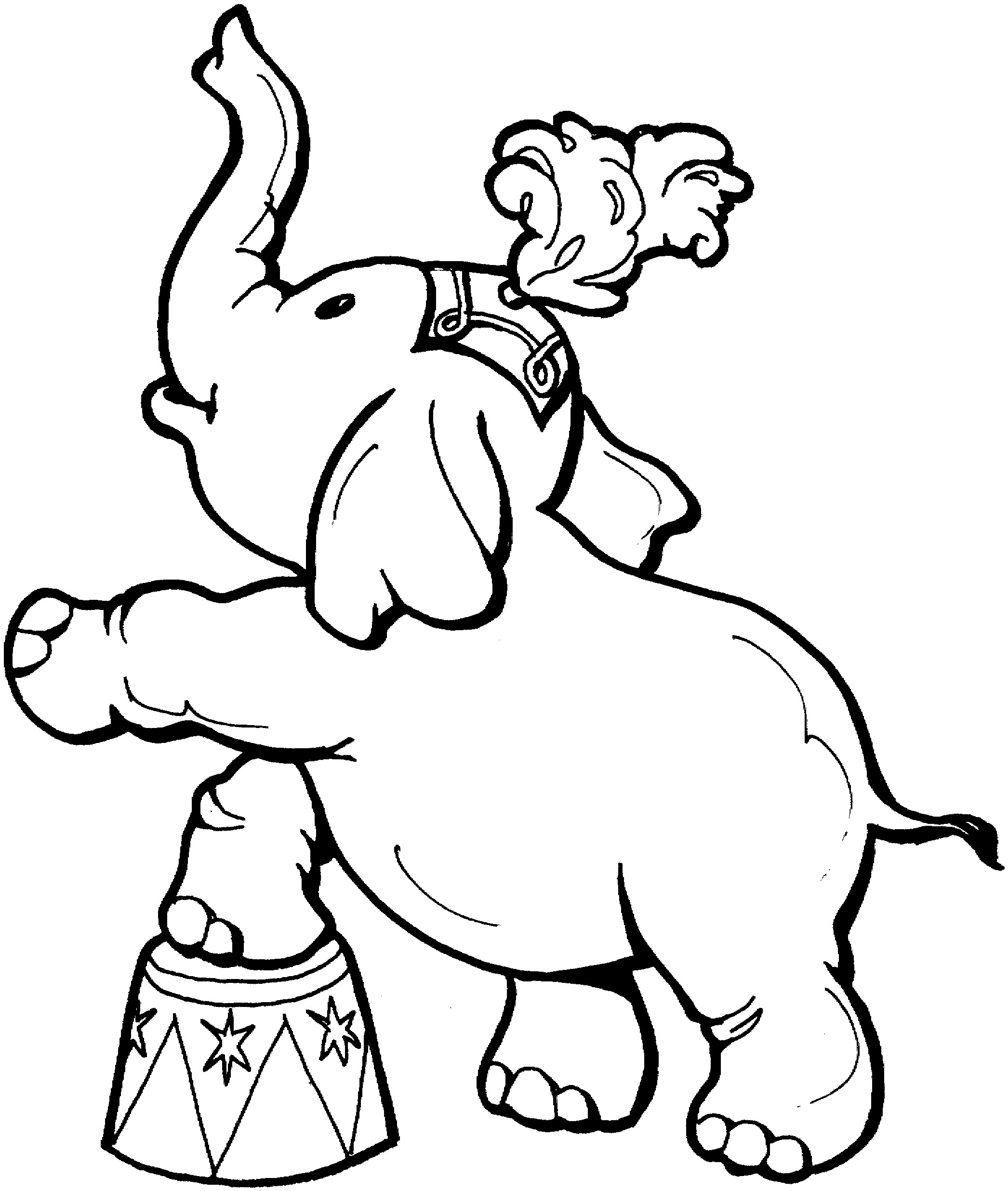 Elephants Coloring Pages
 Free Elephant Coloring Pages