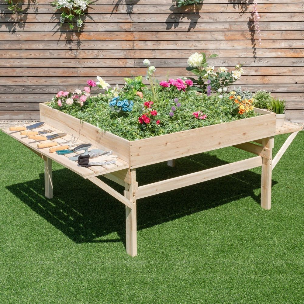 Best ideas about Elevated Garden Planters
. Save or Pin Wood Raised Garden Bed Elevated Patio Ve able Flower Now.