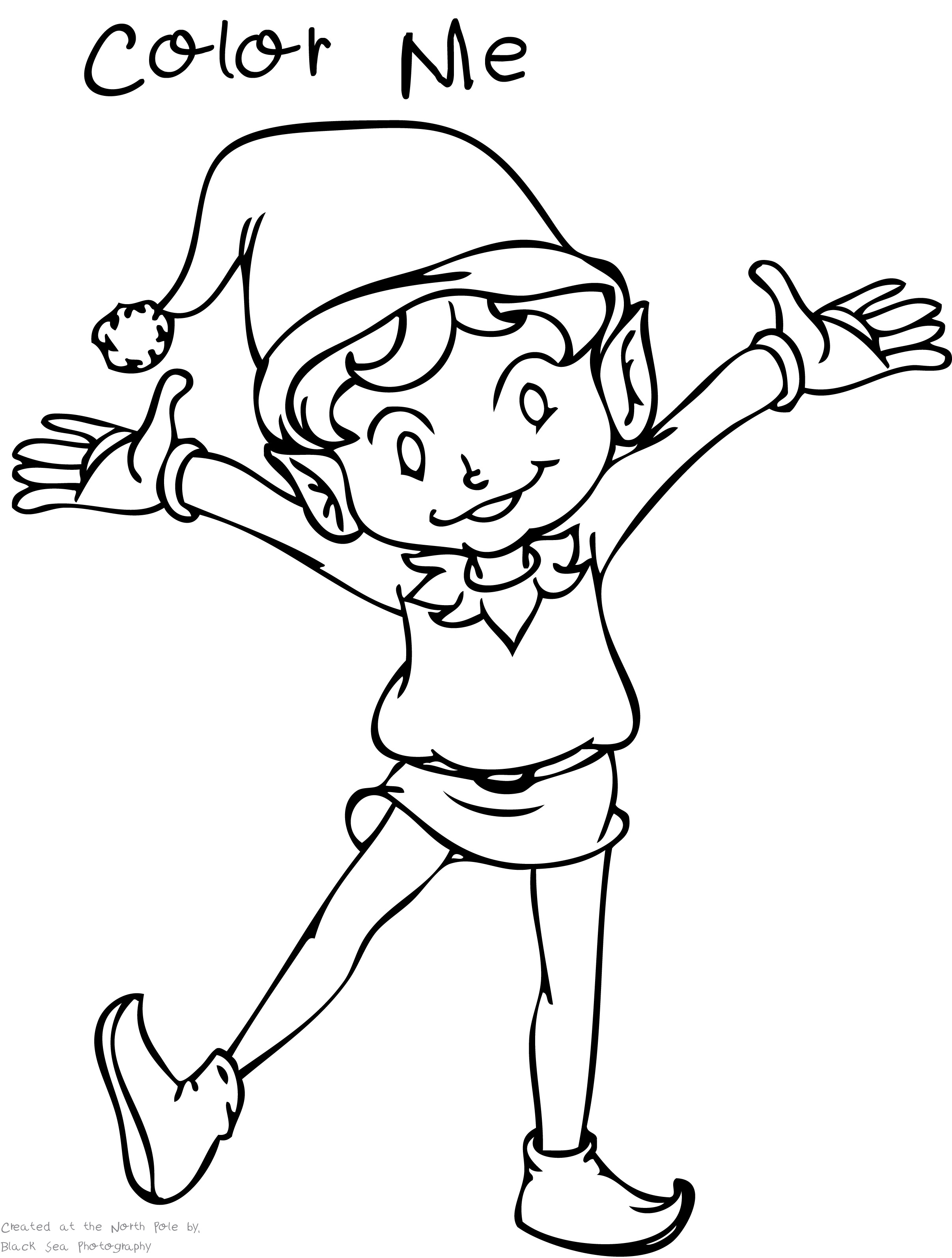 Elf Coloring Pages Printable
 Elf on the shelf coloring pages