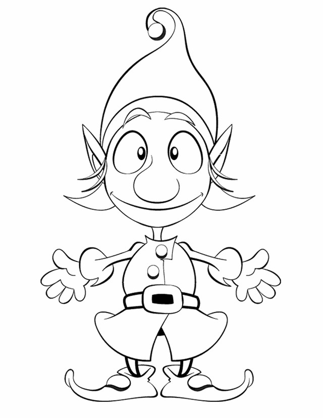 Elf Coloring Pages Printable
 Elf Free Printable Coloring Pages
