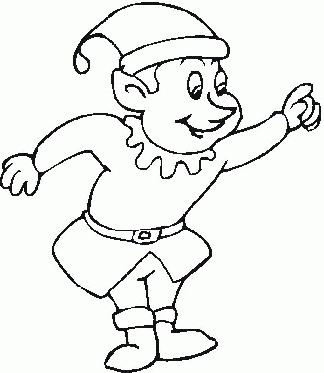 Elf Coloring Pages Printable
 Elf Coloring Pages For Kids Coloring Home