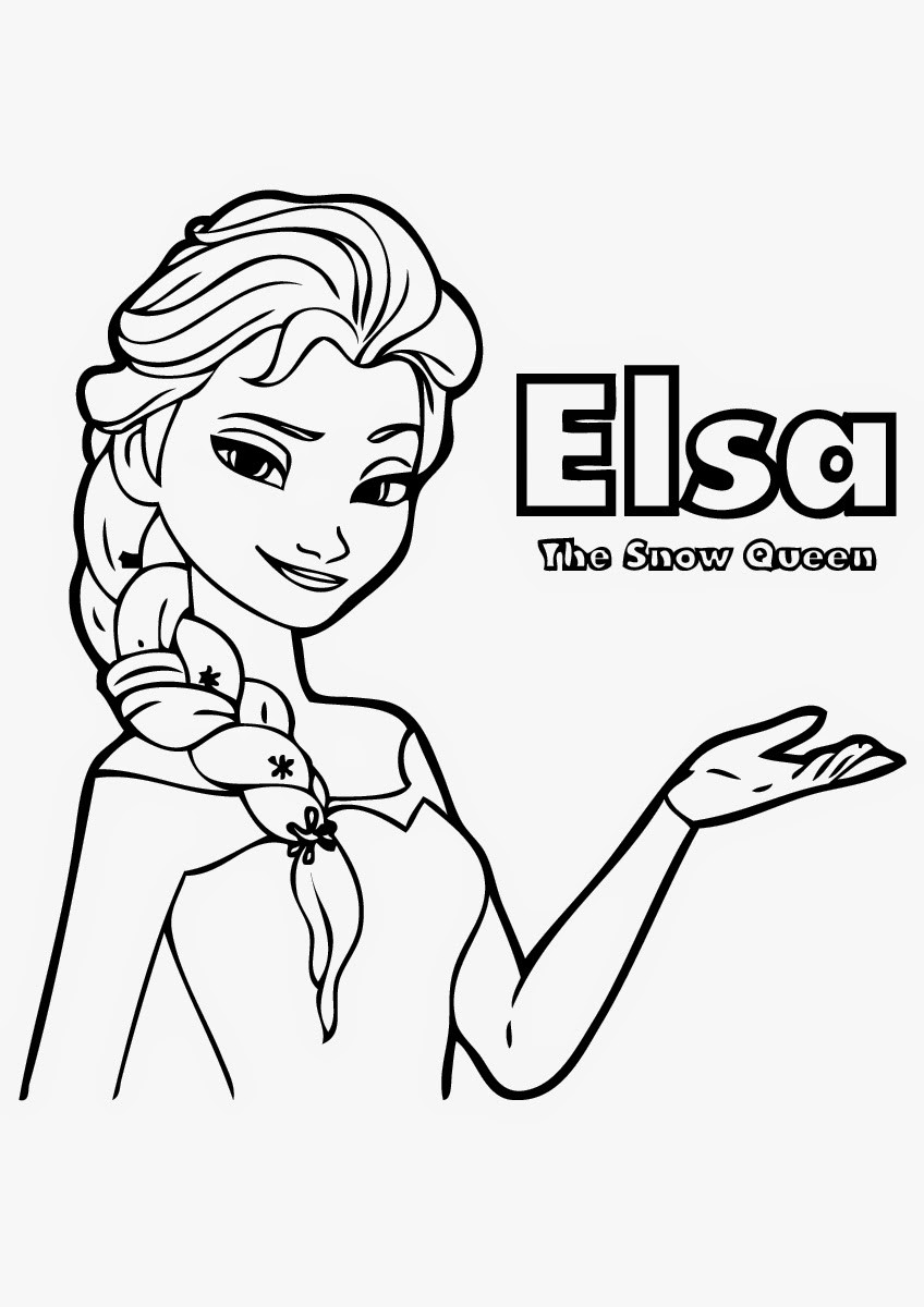 Elsa Frozen Coloring Pages
 Free Printable Elsa Coloring Pages for Kids Best