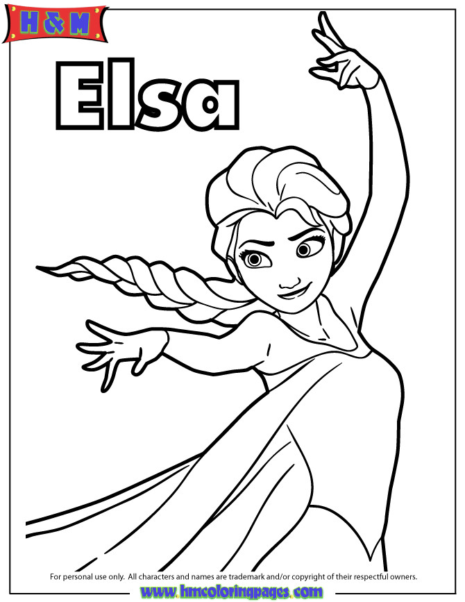 Elsa Frozen Coloring Pages
 elsa coloring page