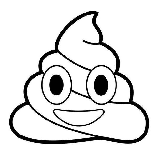 Emoji Printable Coloring Sheets
 poop emoji coloring pages free