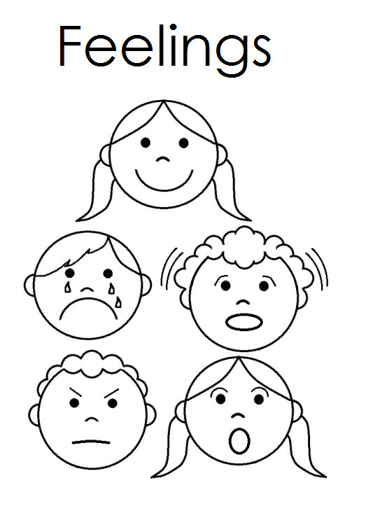 Emotions Coloring Pages
 Coloring Pages Feelings Coloring Home