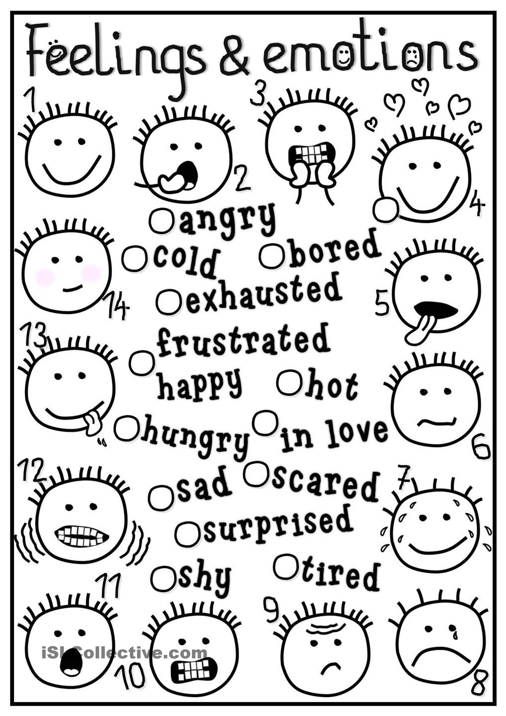 Emotions Coloring Pages
 5 Best of Feeling Coloring Pages Printable
