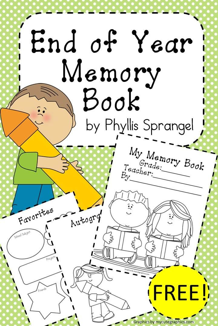 End Of The Year Crafts For Preschoolers
 Memory Books on Pinterest