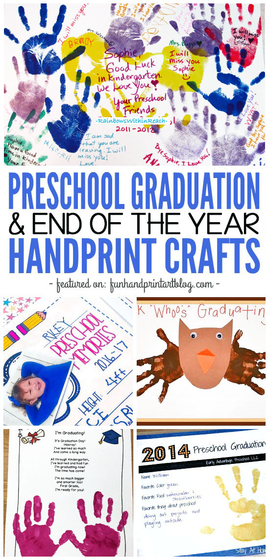 End Of The Year Crafts For Preschoolers
 Handprint Graduation & End of the School Year Ideas Fun