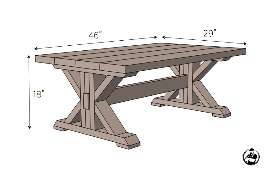 Best ideas about End Table Plans DIY
. Save or Pin Trestle Coffee Table Free DIY Plans  Rogue Engineer Now.