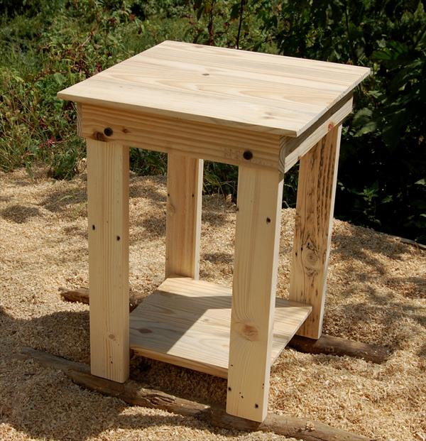 Best ideas about End Table Plans DIY
. Save or Pin Sanded Pallet Side Table and Nightstand Now.