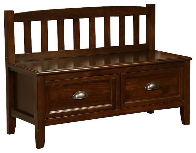 Best ideas about Entryway And Accent Benches
. Save or Pin Burlington Collection Espresso Brown Entryway Bench Now.