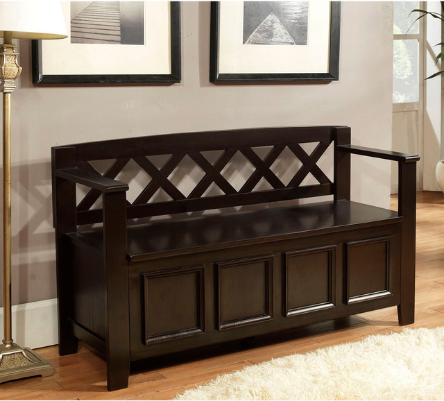 Best ideas about Entryway And Accent Benches
. Save or Pin Halifax Dark American Brown Entryway Storage Bench Now.