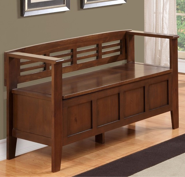 Best ideas about Entryway And Accent Benches
. Save or Pin Chandler Rustic Brown Entryway Storage Bench Now.