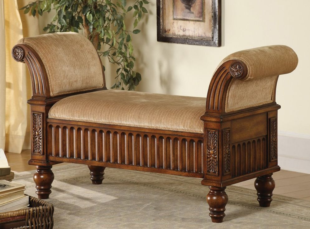 Best ideas about Entryway And Accent Benches
. Save or Pin Classy Accent Bench in Brown Finish Now.