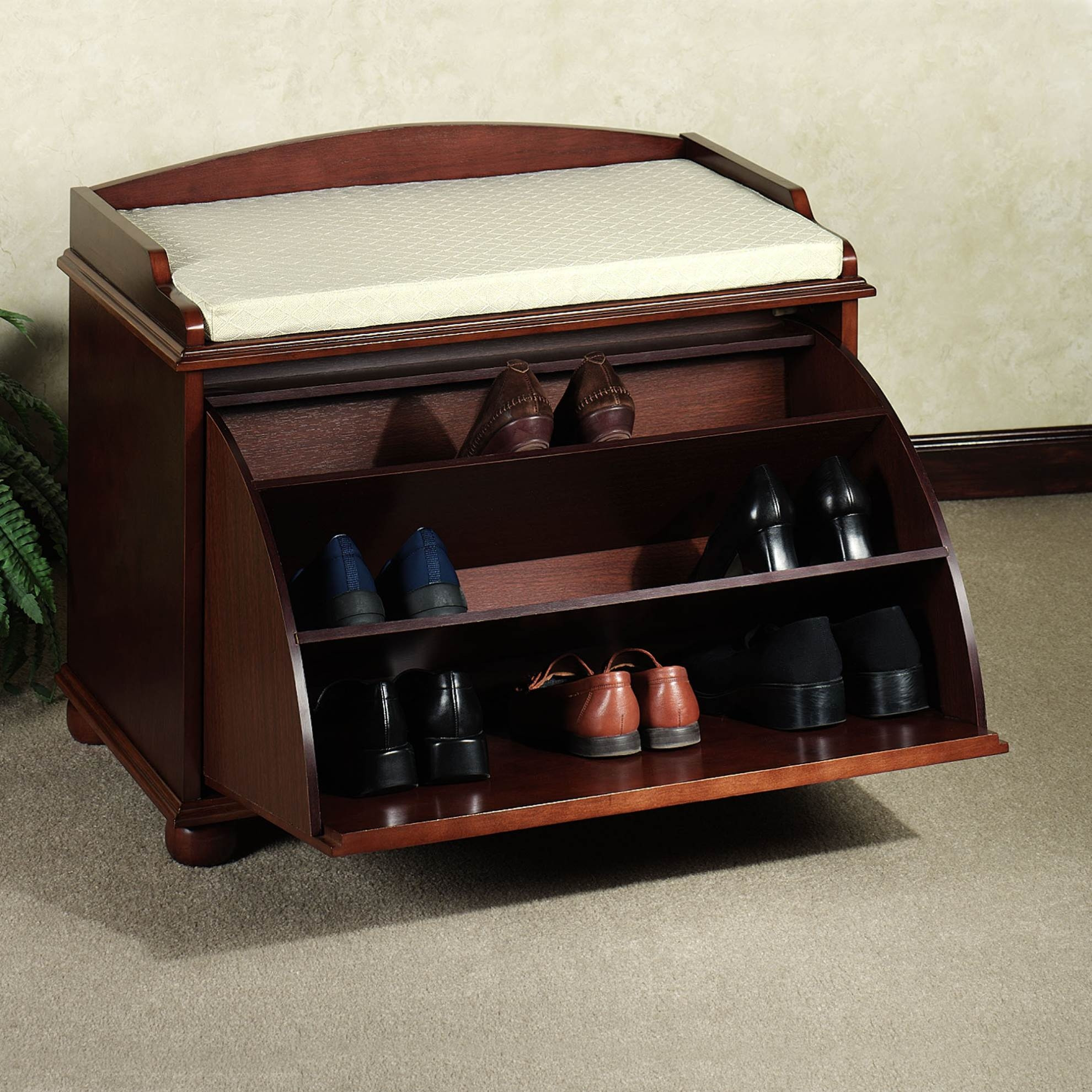 Best ideas about Entryway Bench With Shoe Rack
. Save or Pin Entryway Wall Mount Coat Rack W Shoe Storage Bench Now.