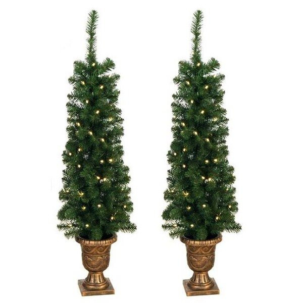 Best ideas about Entryway Christmas Trees
. Save or Pin Shop Prelit 4 foot Entryway Porch Tree Set of 2 Free Now.