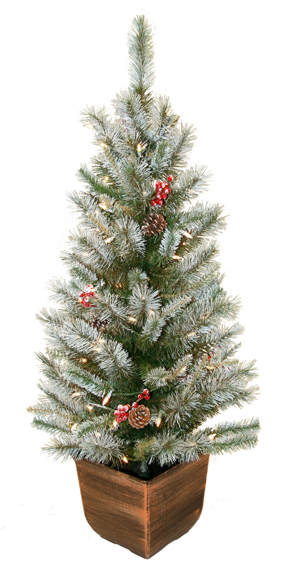 Best ideas about Entryway Christmas Trees
. Save or Pin 4 Potted Alpine Entryway w 70 Clear Lights Seasonal Now.