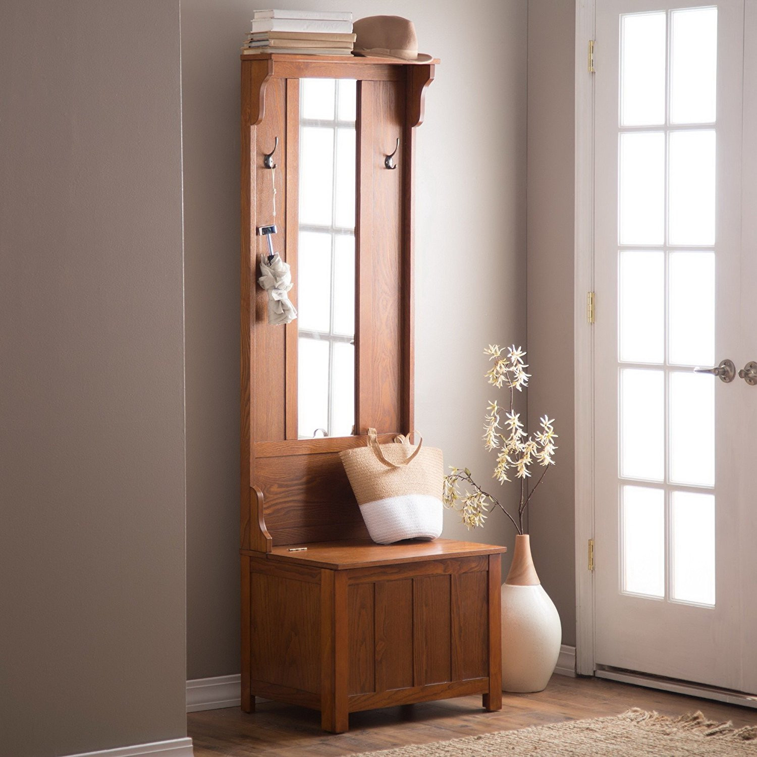 Best ideas about Entryway Hall Tree
. Save or Pin Entryway Hall Tree Bench Mirror — STABBEDINBACK Foyer Now.