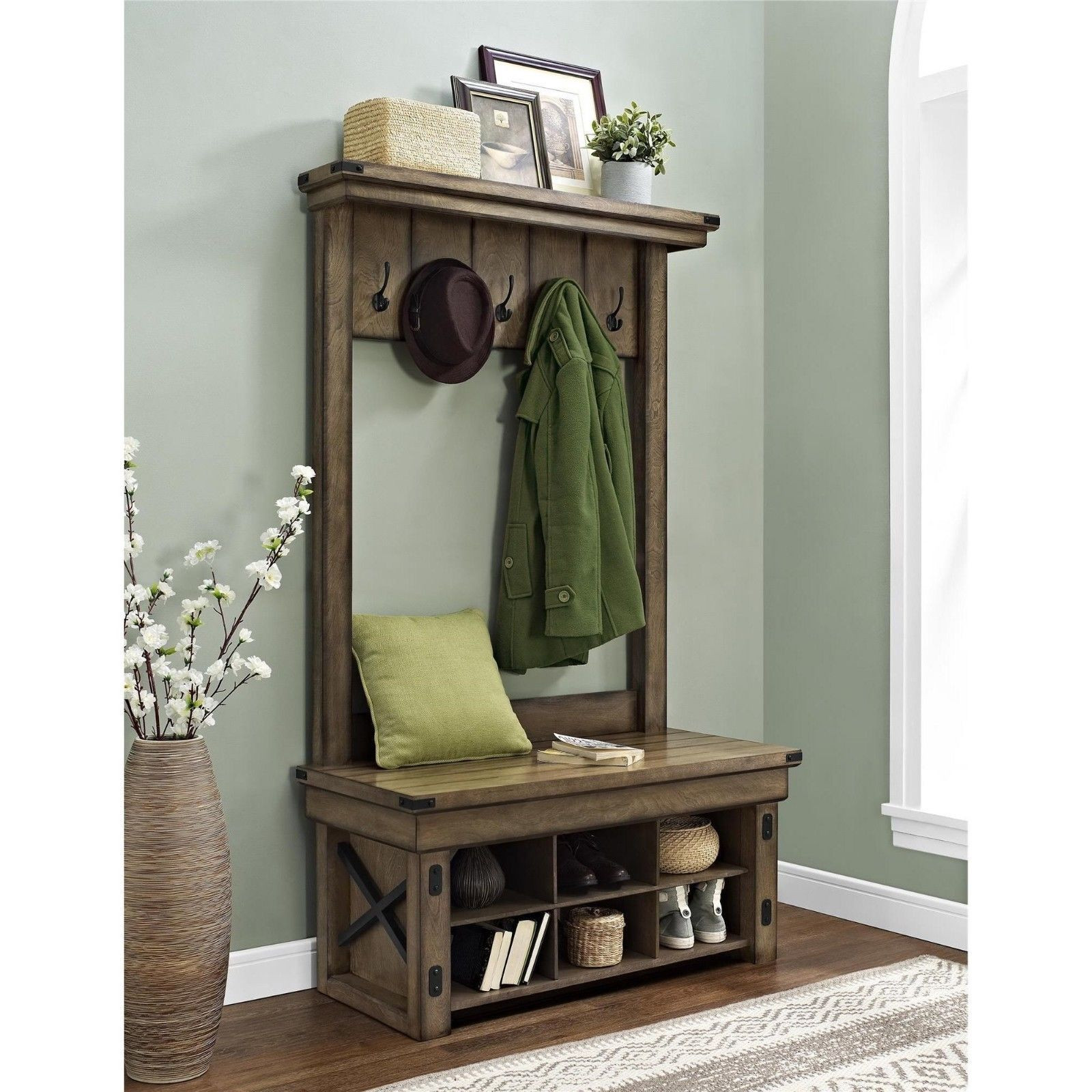 Best ideas about Entryway Hall Tree
. Save or Pin Entryway Hall Tree Bench to Rest and Storage — Home Design Now.