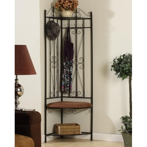 Best ideas about Entryway Hall Tree
. Save or Pin CORNER ENTRY WAY COAT RACK Hall Tree Bench Furniture SHOE Now.