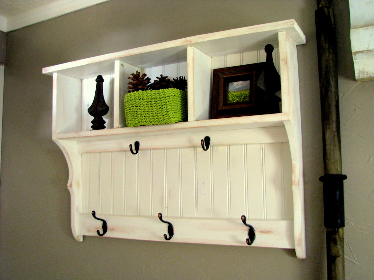 Best ideas about Entryway Shelf With Hooks
. Save or Pin blue roof cabin Entry Shelf Now.