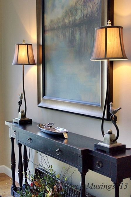 Best ideas about Entryway Table Lamps
. Save or Pin 25 best ideas about Foyer Table Decor on Pinterest Now.