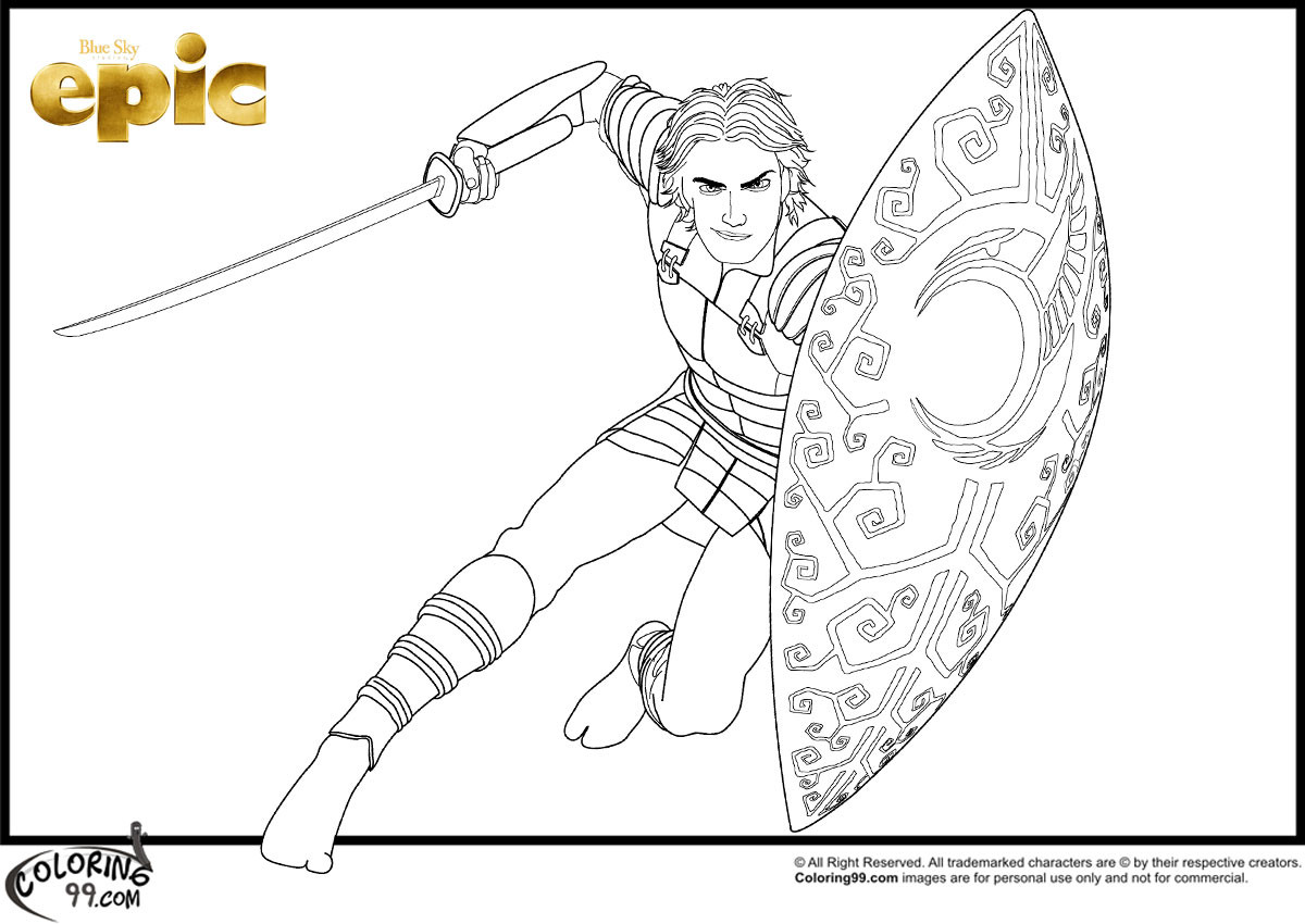 Epic Coloring Sheets For Kids
 Epic Movie Coloring Pages