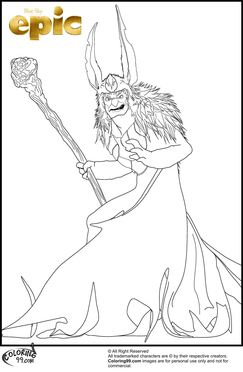 Epic Coloring Sheets For Kids
 Epic Movie Coloring Pages