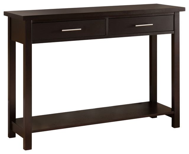 Best ideas about Espresso Entryway Table
. Save or Pin Wood Entryway Console Sofa Occasional Table With Drawers Now.
