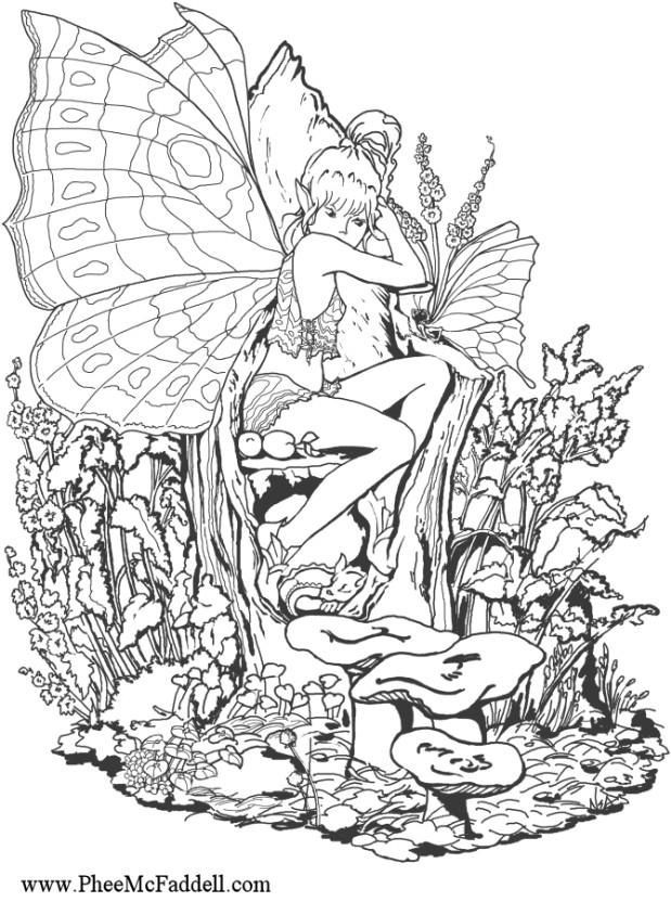 Evil Fairy Coloring Pages For Adults
 Image detail for evil fairies Colouring Pages