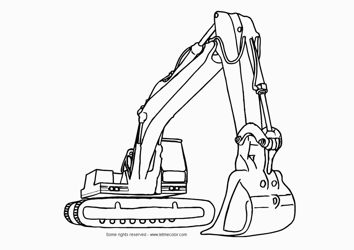 Excavator Coloring Pages
 coloring excavator – LetMeColor