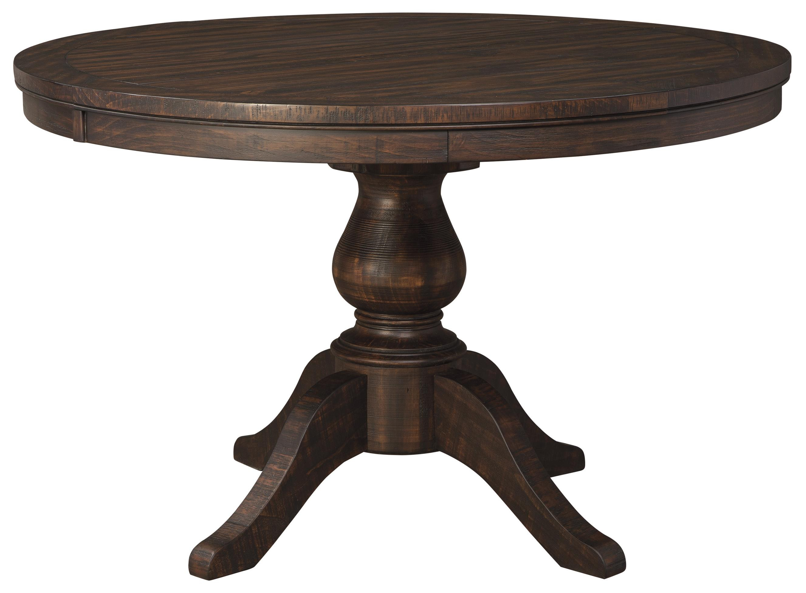 Best ideas about Extension Dining Table
. Save or Pin Signature Design by Ashley Trudell Solid Wood Pine Round Now.